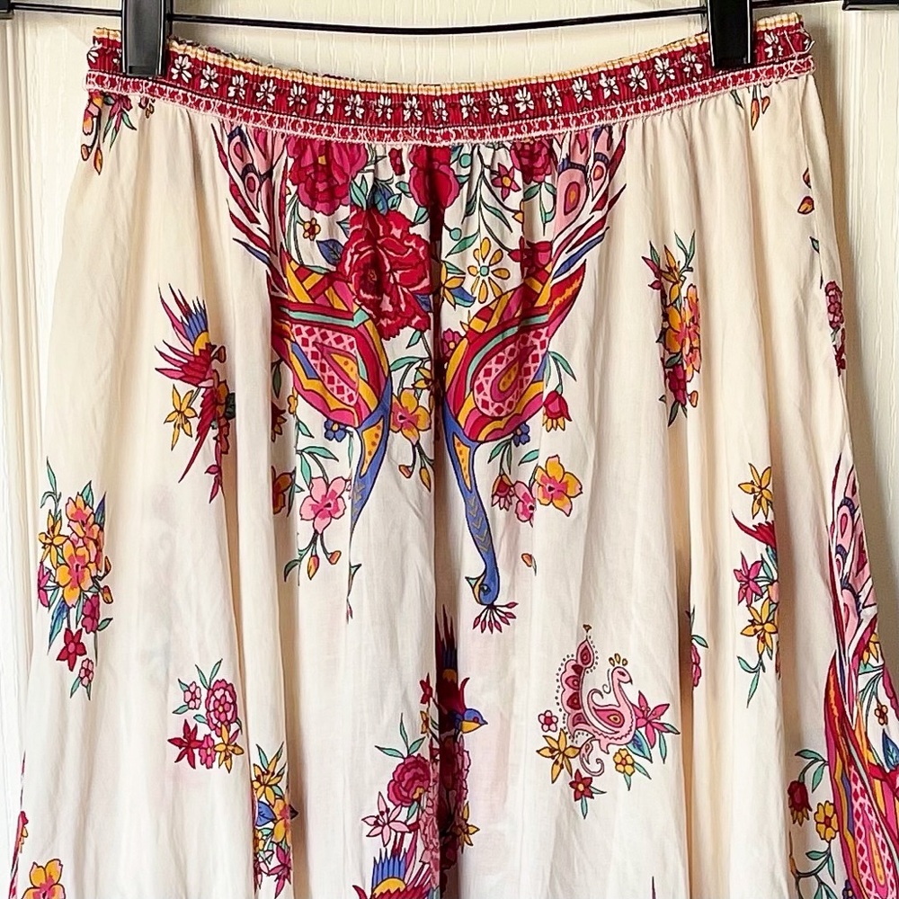 Spell Hotel Paradiso Castaway Maxi Skirt Multi Pearl Small EUC - Picture 6 of 10